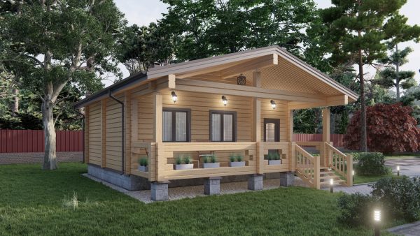 Баня из клееного бурса «Филин»