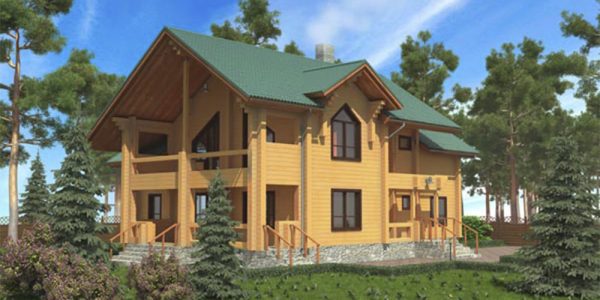 Дом из клееного бруса «Дом охотника»