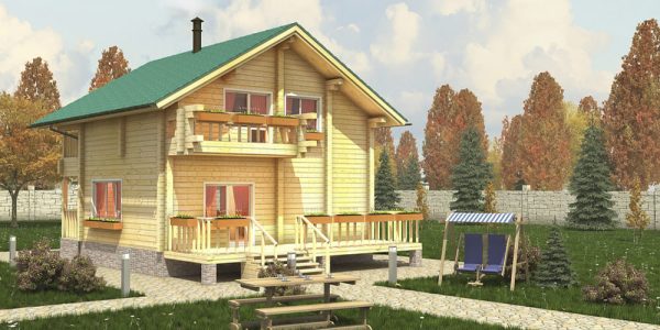 Дом из клееного бруса «Оптима»