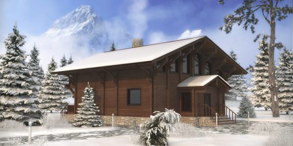 Дом из клееного бруса «Шале»