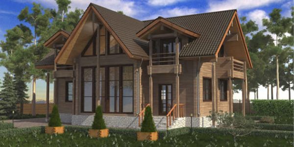 Дом из клееного бруса «Сказка»